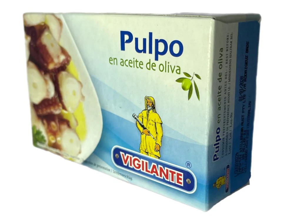 Vigilante Octopus in Olive Oil 115g Vigilante Octopus in Olive Oil 115g Spanish conserva
