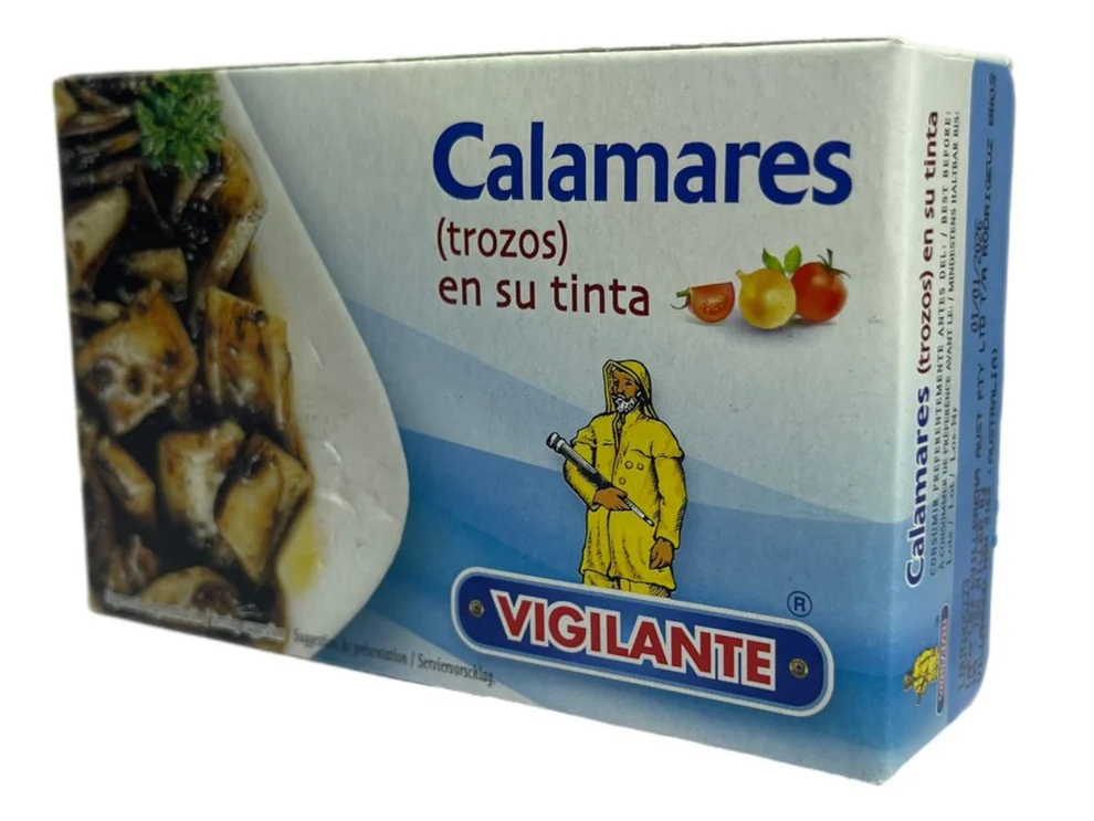 Vigilante Squid in Ink 115g Vigilante Squid in Ink 115g Spanish seafood conserva