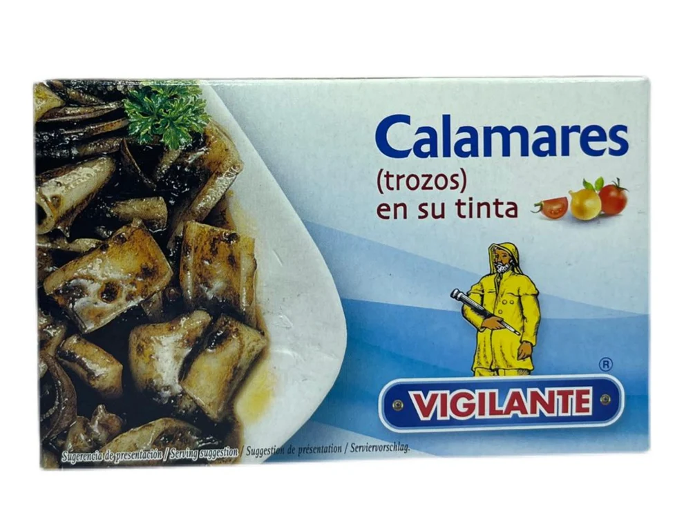 Vigilante Squid in Ink – Spanish Conserva Vigilante squid in ink for Spanish tapas